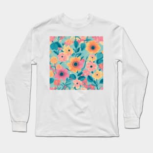 floral pattern Long Sleeve T-Shirt